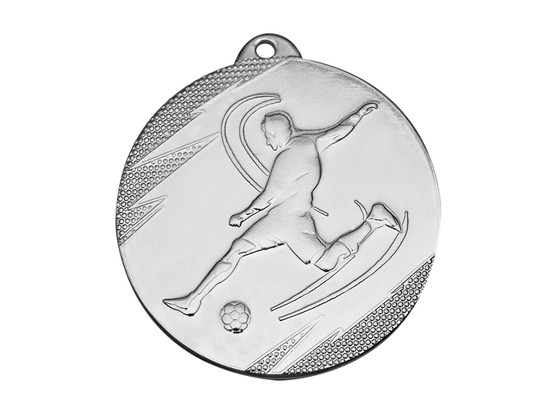 IRON MEDAL FOOTBALL MV1 SILVER D; 50 MM MV1 S