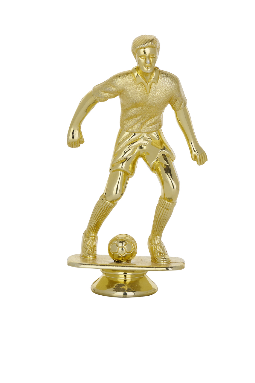 PLASTIC FIGURE PF 137 SOCCER GOLD H: 150 MM  PF137