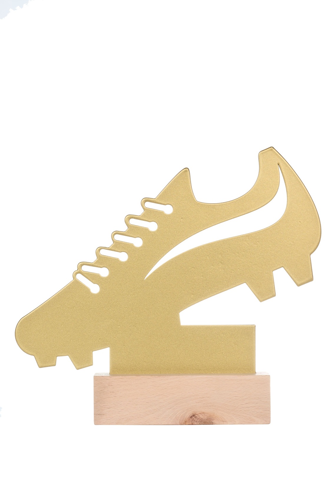 WM03  WOODEN/METAL STATUETTE FOOTBALL  H:       WM03