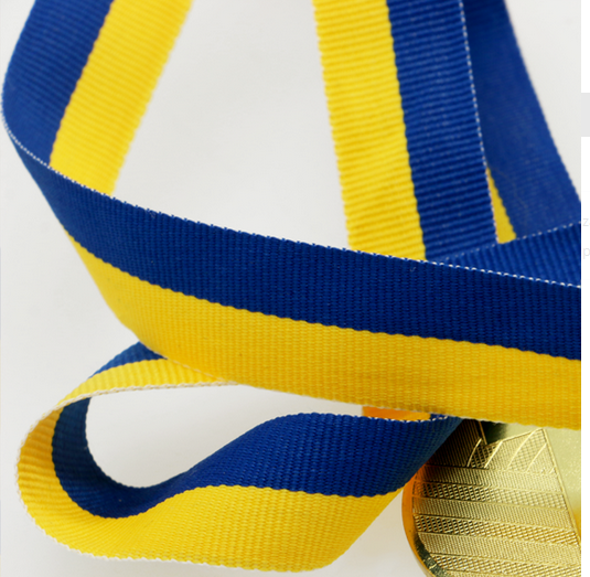 RIBBON V1-10 MM YELLOW BLUE V1 ZN