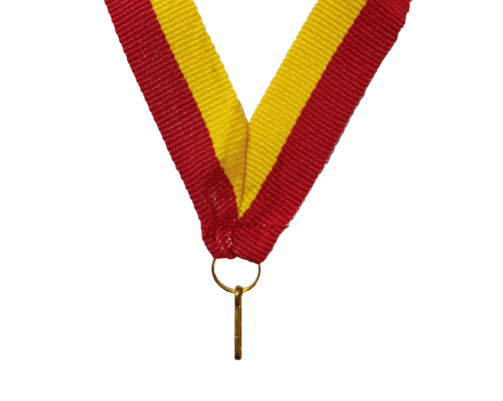 SZARFA V2-20 MM  ŻÓŁTO CZERWONA