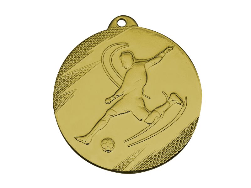 MEDAL MV1 ZŁOTO PIŁKA NOŻNA D; 50 mm