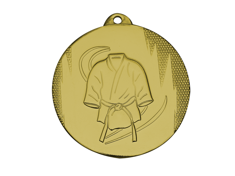 MEDAL MV4 ZŁOTO KARATE D; 50 mm