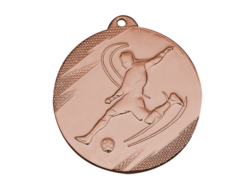 IRON MEDAL FOOTBALL MV1 COPPER D; 50 MM MV1 B