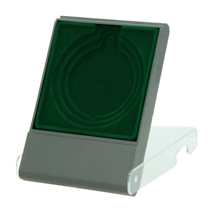 MEDAL BOX 50/60/70 MM GREEN D75G