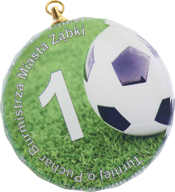 MEDAL SZKLANY MG01 D:70 MM , T:10 MM Z ETUI OZDOBNYM