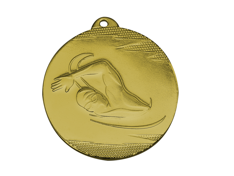 IRON MEDAL MV3 GOLD SWIMMING  D; 50 MM MV3 G 